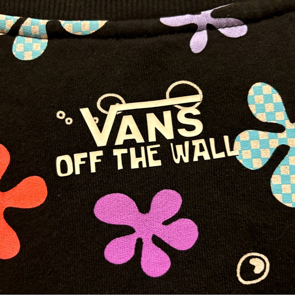Vans X SpongeBob Aloha Crew Sweatshirt Limited Edition, Size XS - Picture 7 of 7